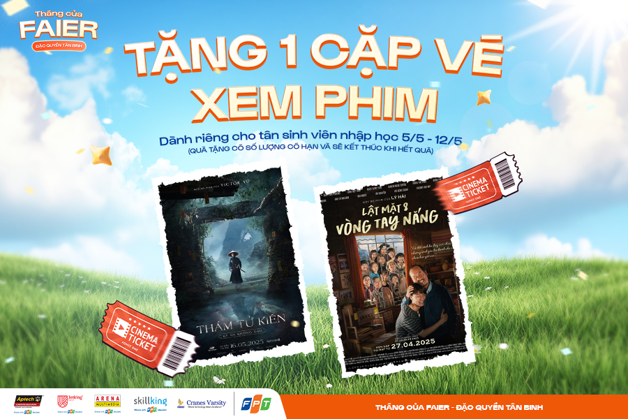 SIÊU ƯU ĐÃI THÁNG 5 CẬP BẾN CRANES FPT – NHẬP HỌC THIẾT KẾ, NHẬN NGAY VÉ XEM PHIM VÀ COMBO QUÀ CHẤT!