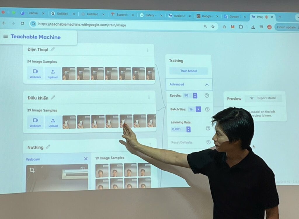 Thầy Nguyễn Tuân hướng dẫn cách dùng công cụ Teachable Machine