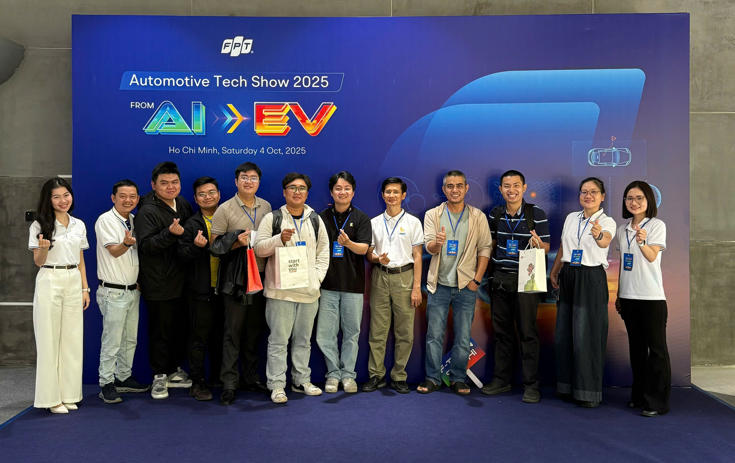 Sinh viên FPT Cranes trải nghiệm công nghệ ô tô tương lai tại Automotive Tech Show 2025