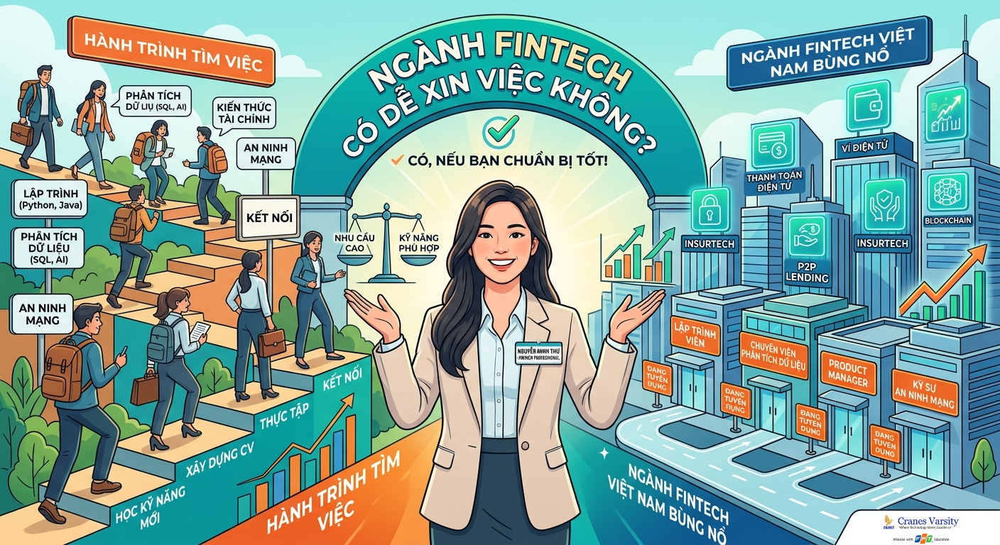 Ngành FinTech có dễ xin việc không? Góc nhìn thực tế cho sinh viên công nghệ