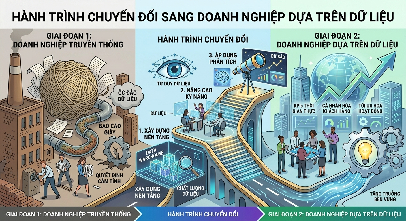 Data-Driven Business là gì? Xu hướng giúp doanh nghiệp bứt phá trong kỷ nguyên số